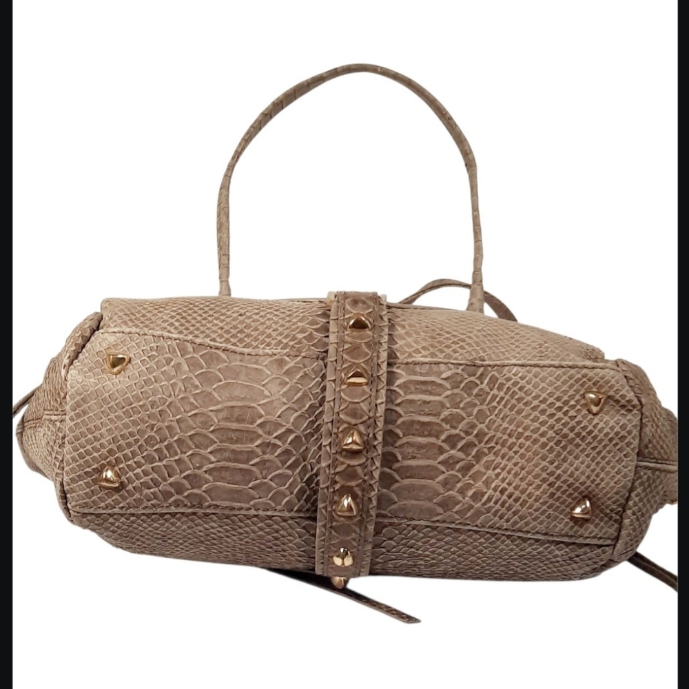 Botkier Python Embossed Trigger Satchel, A Signat… - image 3